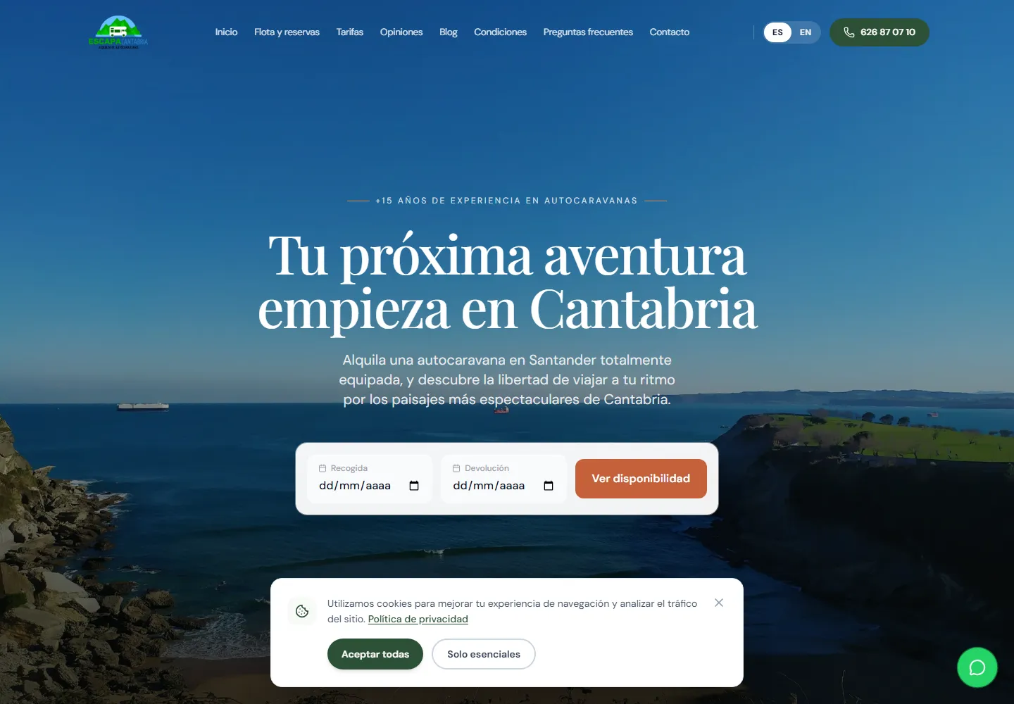 Captura de Escapa Cantabria en escritorio