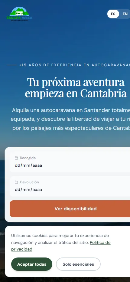 Captura de Escapa Cantabria en móvil